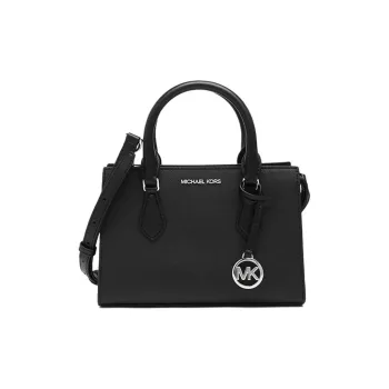 MICHAEL KORS Leather Tote Bag, Shopping Bag, Handbag, Crossbody Bag Trumpets Women's Black