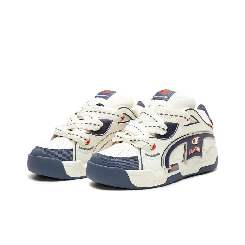 Champion Balance Low Top Skateboard Shoes Men's White Blue-2