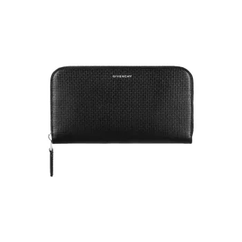 Givenchy 4G Cow Leather Wallet Men's Black