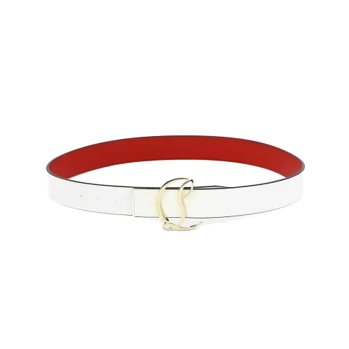 Christian Louboutin Leather Belts Women's White