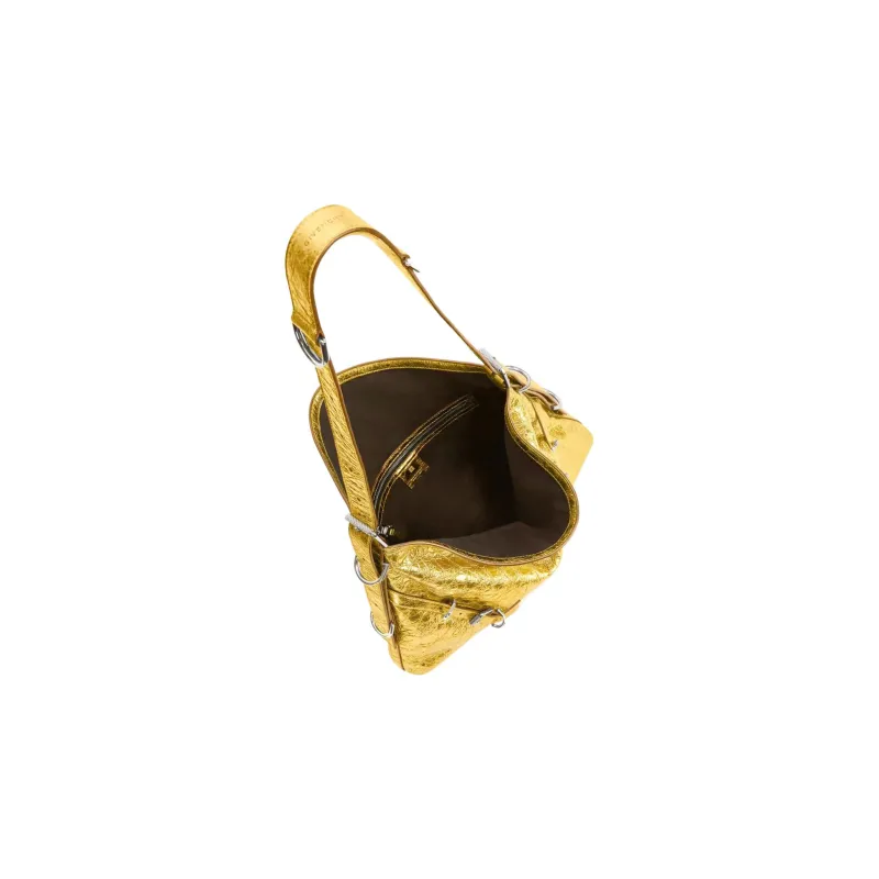 Givenchy Voyou Sheepskin Handbag, Shoulder Bag Women's Gold-3
