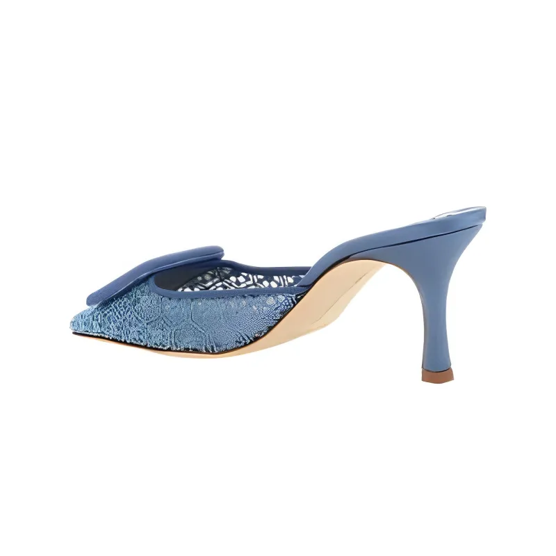 MANOLO BLAHNIK High Heels Women's Blue-3