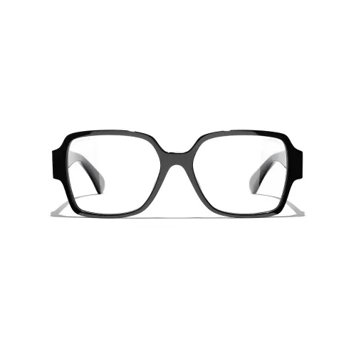 CHANEL Eyeglass Frames Unisex Black