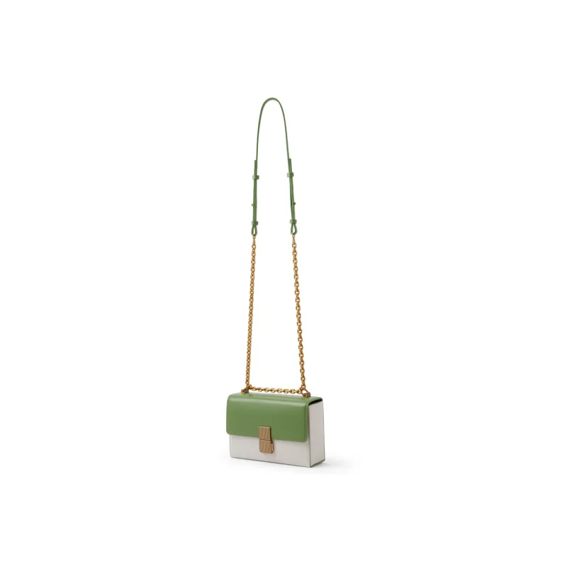 CHARLES&KEITH PU Charles & Keith Bag, Small Square Bag, Shoulder Bag Trumpets Women's Sand/Green/Black-5