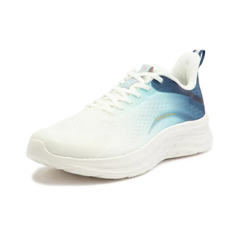 361° Anti Slip And Wear Resistant Breathable Low Top Running Shoes Men's White Blue-1