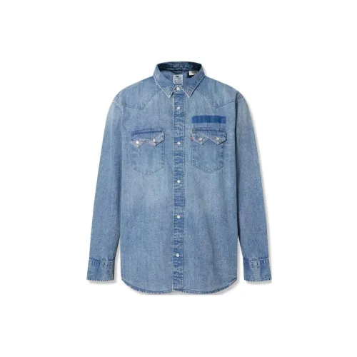 Levis Shirts Men Blue