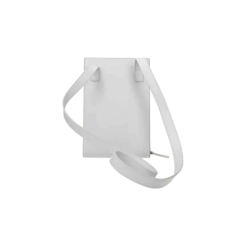 Jacquemus Leather Shoulder Bag Crossbody Bag Gray-1