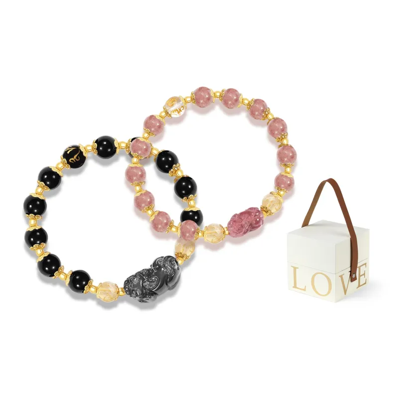 MISS TOOYA Strawberry Quartz Bracelets Unisex-2
