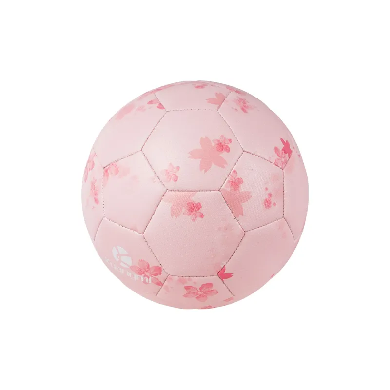 Kuangmi Size 5 Soccer PU Machine Stitched Soccer Ball Unisex Pink-2