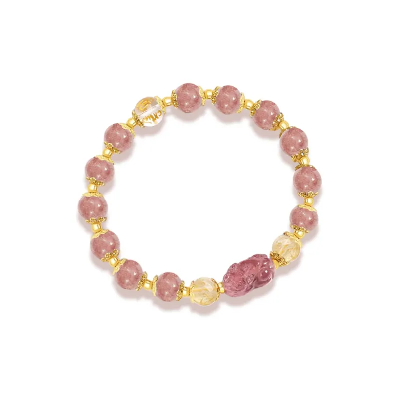 MISS TOOYA Strawberry Quartz Bracelets Unisex-5