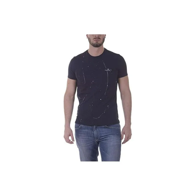ARMANI JEANS T Shirts Men Black-3
