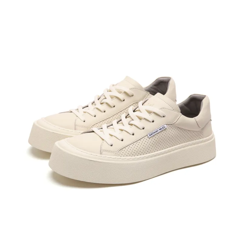 Anthony Miles Stylish Skateboarding Shoes Men's White-1