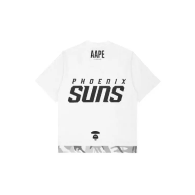 Bape X Nba Style Ape Face Phoenix Suns Basketball Tee-11