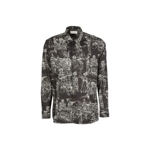 SAINT LAURENT Shirts Men Black