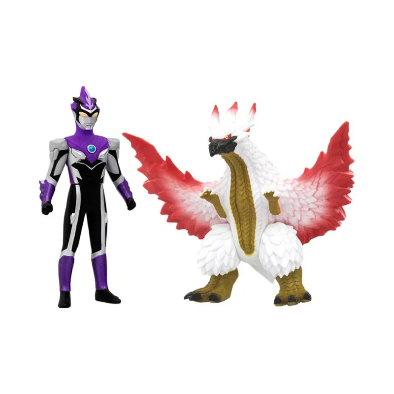 BANDAI Ultra Decisive Battle Collection Bandai Hero Toy Ultraman Blu Whirlwind Shape Vs. Gou Barça Action Figures 14cm-0