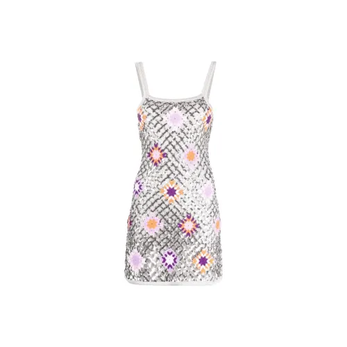 Sandro Slip Dresses Women's Silver