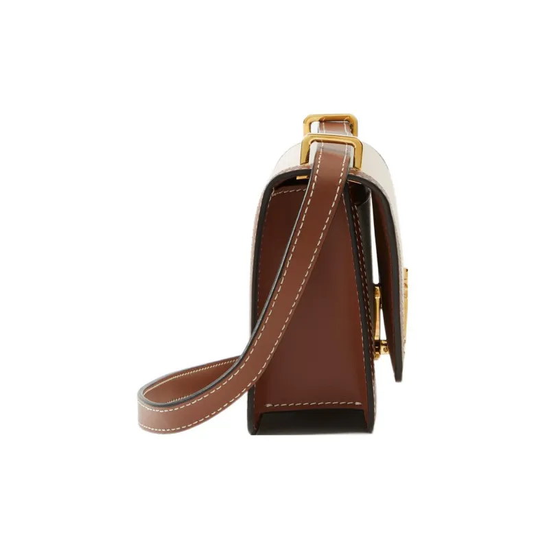 Burberry Canvas With Leather One Shoulder Canvas Bag Crossbody Bags Mini Women's Natural/Malt Brown-1