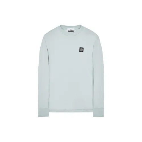 STONE ISLAND T-Shirts Men Sky Blue