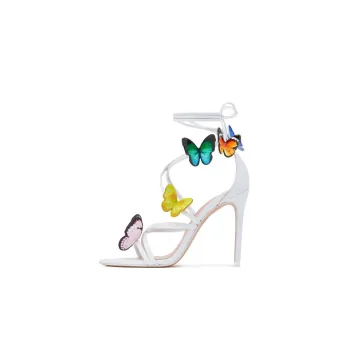 Sophia Webster One-Strap Sandals 10cm Women's White