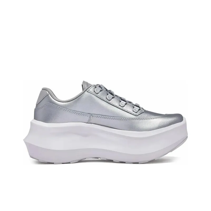 SALOMON SR811 Leather Platform Comme Des Garcons Silver-1