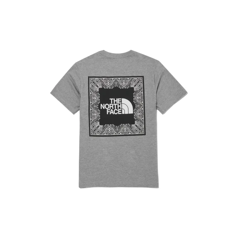 THE NORTH FACE Cashew Flower Collection T Shirt Unisex Black Gray Color-1