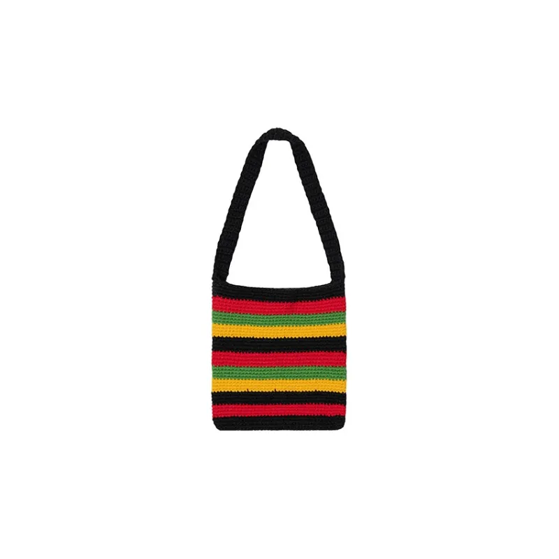Stussy Denim Tears Messenger Collaboration Cotton Shoulder Bag, Crossbody Bag Regular Women's Multicolor-1