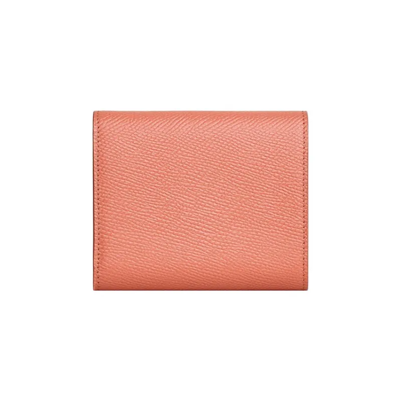 CELINE Calfskin Wallet Small Size Women's Pink-2