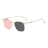 MK372YJ-005 Gold Frame with Transparent Red Lens-Gradient Gray