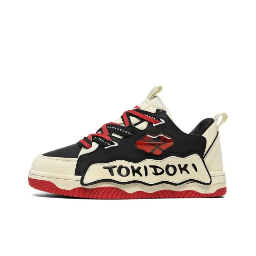 Tokidoki Casual Shoes Unisex Low-Top Classic Black Red