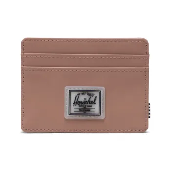 Herschel Water Repellent Material Card Holder Wallet Regular Women's Gray Rose