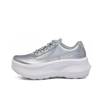 SALOMON SR811 Leather Platform Comme Des Garcons Silver