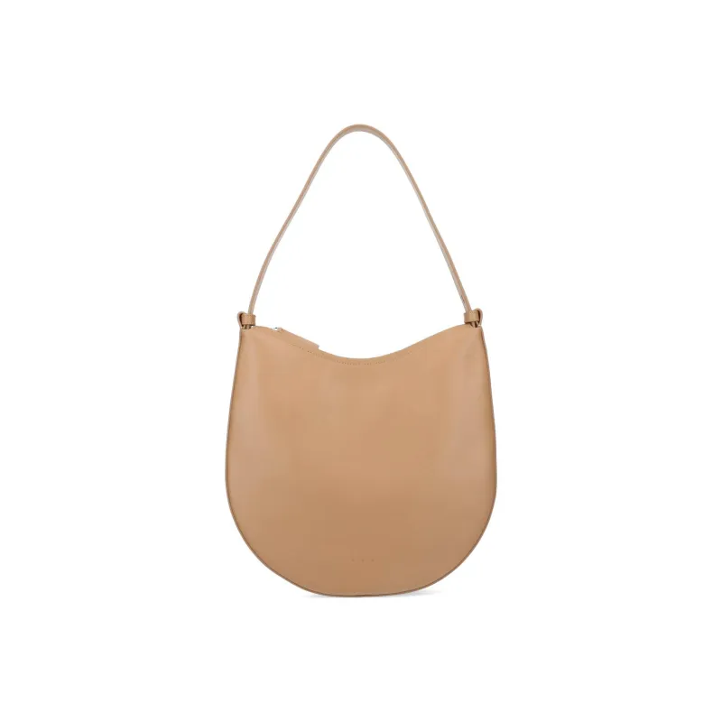 AESTHER EKME Leather Handbag Shoulder Bag Women's Beige-0