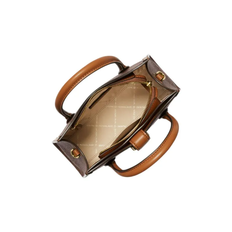 MICHAEL KORS Gabby Canvas Portable Crossbody Bag Shoulder Bag Small Size Women's Hazelnut Berry-4