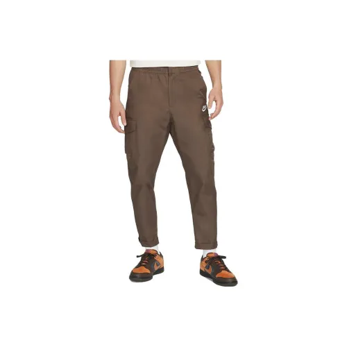 Nike Knitted Sweatpants Men Brown