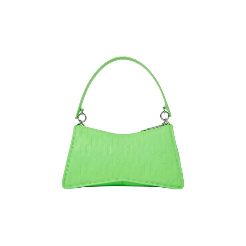 KARL LAGERFELD Leather Crossbody Bag, Shoulder Bag Women's Green-1