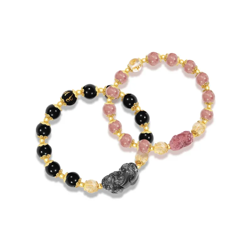 MISS TOOYA Strawberry Quartz Bracelets Unisex-0