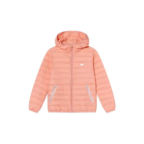 New Balance Down Jackets Women's Peach-Colored