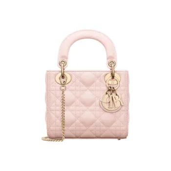DIOR Lady Dior Sheepskin Lady Dior Bag, Shoulder Bag, Crossbody Bag, Handbag Mini Women's Rouge Pink