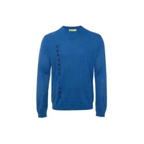 VERSACE JEANS COUTURE Sweaters Men Light Blue