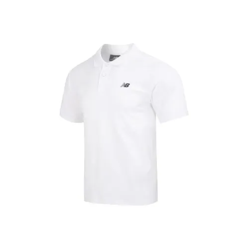 New Balance Polo Shirts Unisex White