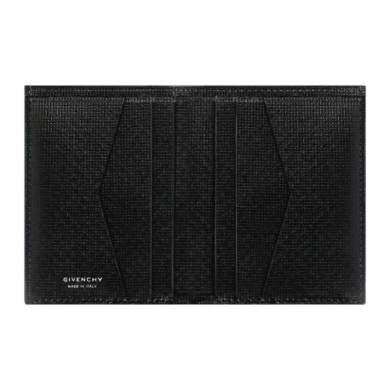 GIVENCHY 4G Calfskin Card Holder Men's Black-3