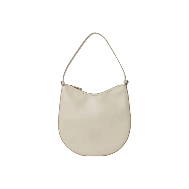 AESTHER EKME Smooth Grain Leather Hobo Bag, Handbag, Shoulder Bag Mini Women's Ecru-0