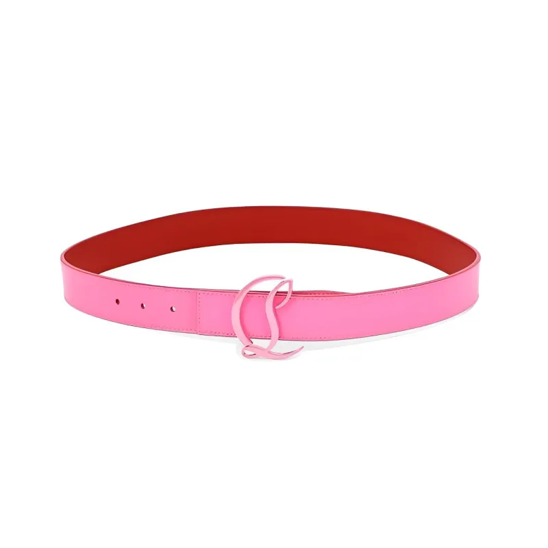 Christian Louboutin Leather Belts Women's Fuchsia-0