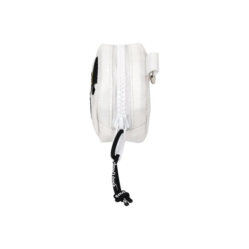 Rough Enough Nylon Fabric Key Pouch Small Size Unisex White-1