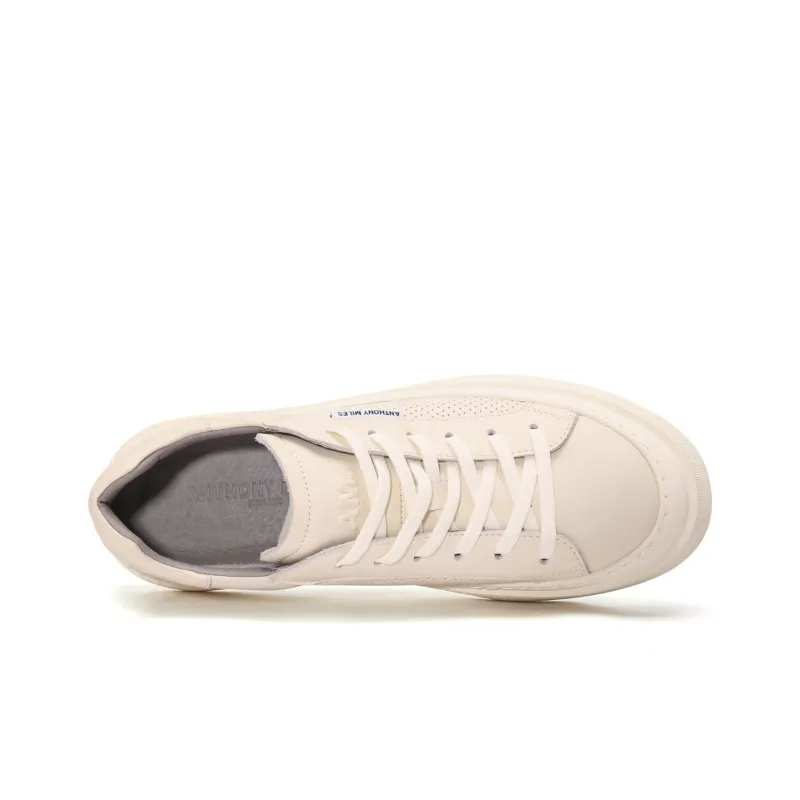 Anthony Miles Stylish Skateboarding Shoes Men's White-2