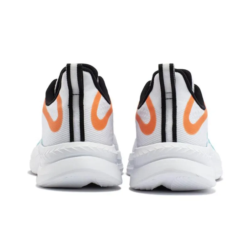 361° Anti-Slip And Wear-Resistant Breathable Low-Top Running Shoes Men's White Blue Orange-3