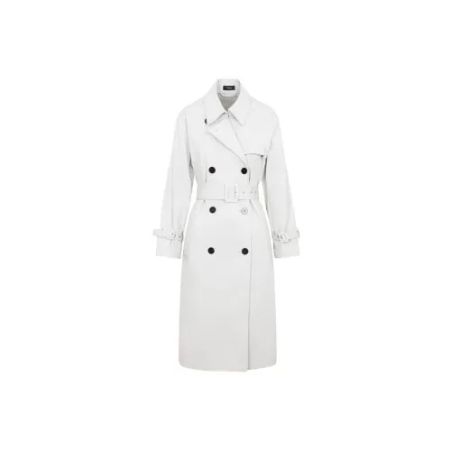 THEORY Double-breasted Belted Trench Coat