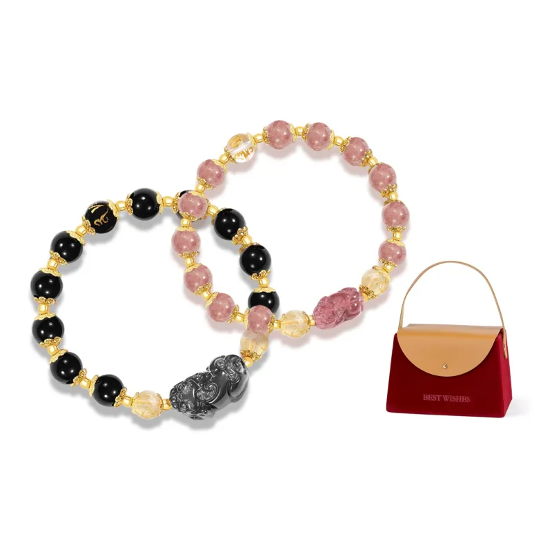 MISS TOOYA Strawberry Quartz Bracelets Unisex-1