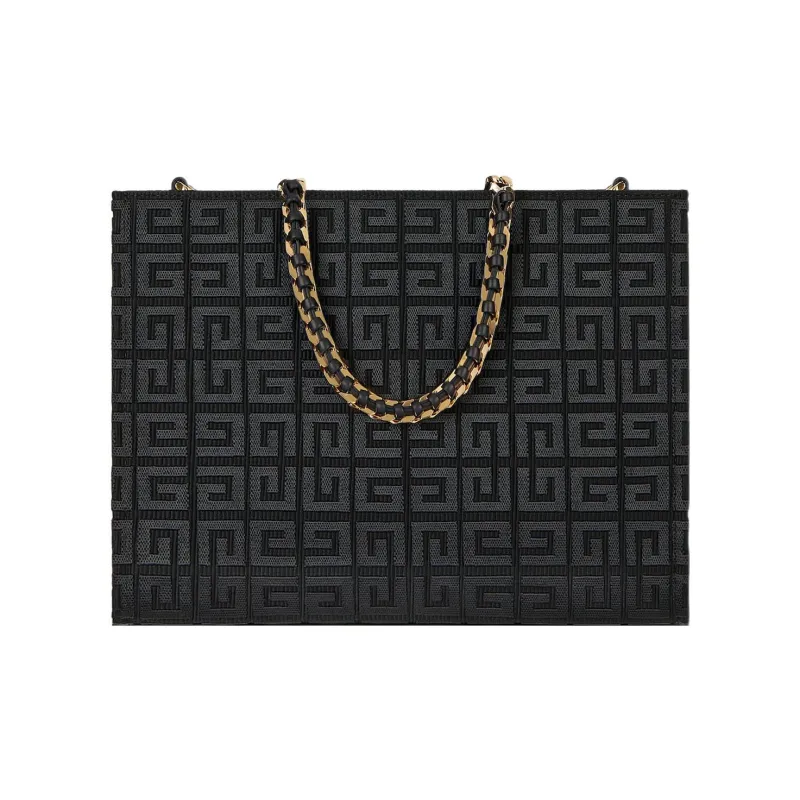 Givenchy Washable Canvas Tote Bag, Shopping Bag, Crossbody Bag, One Shoulder Handbag Trumpets Women's Black-1