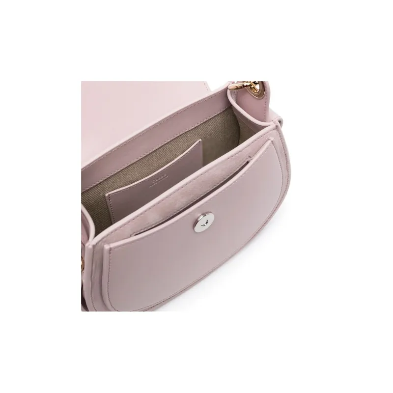 Chloe Tess Calfskin Crossbody Bag, Shoulder Bag Women's Pink-5